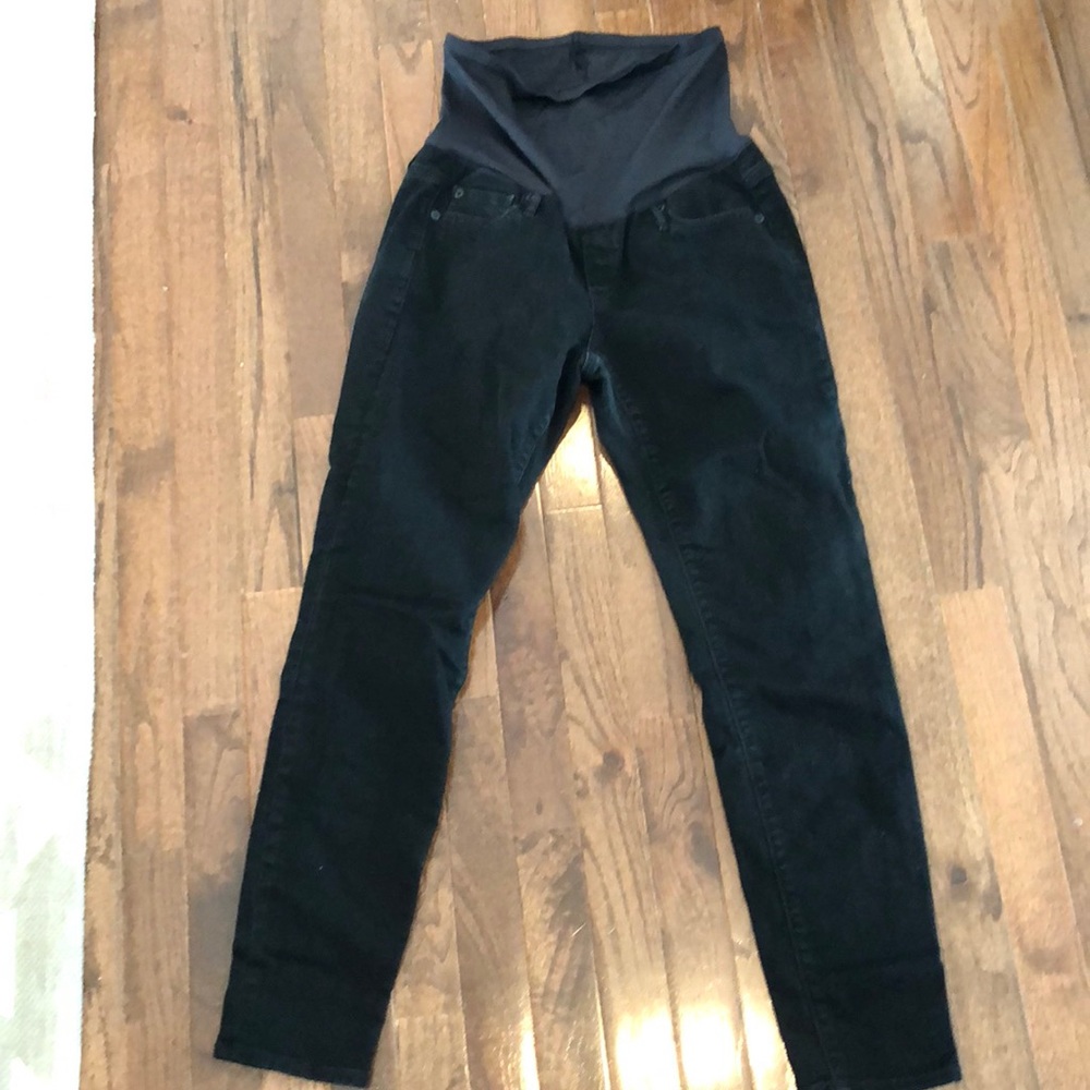 GAP black skinny maternity jeans